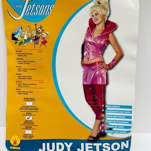 Judy Jetson The Jetsons Cartoon Pink Space Dress Up Halloween Sexy Adult Costume